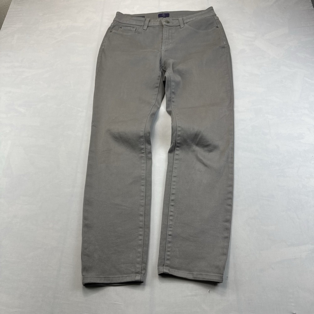NYDJ Not Your Daughter's Jeans Womens Size 4 Medium Wash Straight Leg Denim Gray